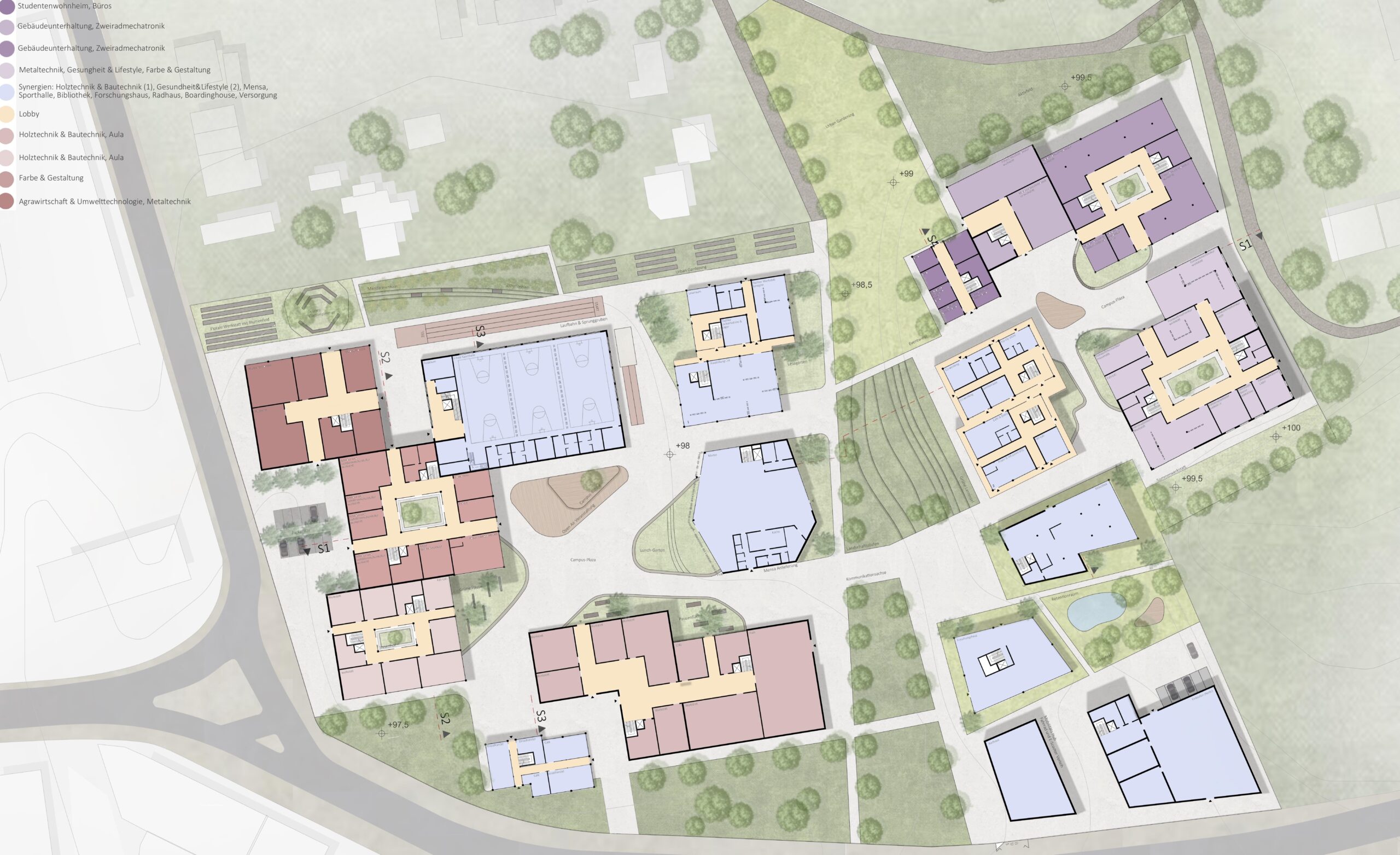 Lageplan Grundrisse